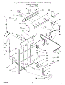 02 - Controls And Rear Panel parts for Roper Washer RAX7245KQ0 from AppliancePartsPros.com