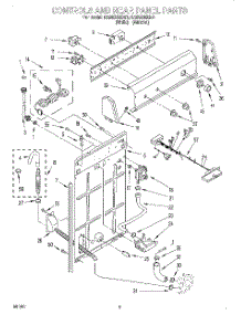 02 - Controls And Rear Panel parts for Roper Washer RAB5232EN0 from AppliancePartsPros.com