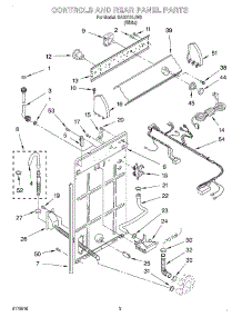 02 - Controls And Rear Panel parts for Roper Washer RAB2121JW0 from AppliancePartsPros.com