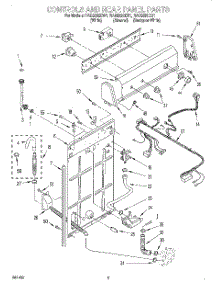 02 - Controls And Rear Panel parts for Roper Washer RAB5232EN1 from AppliancePartsPros.com