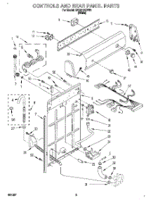 02 - Controls And Rear Panel parts for Roper Washer RAB2132DW0 from AppliancePartsPros.com