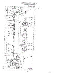 08 - Gearcase parts for Roper Washer RAS7233JQ0 from AppliancePartsPros.com