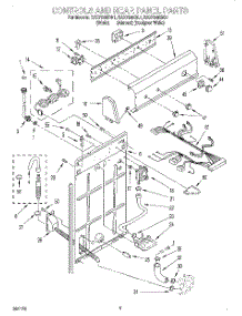 02 - Controls And Rear Panel parts for Roper Washer RAX7245BL1 from AppliancePartsPros.com