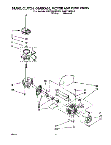 05 - Brake, Clutch, Gearcase, Motor & Pump parts for Roper Washer RAX7245BW0 from AppliancePartsPros.com