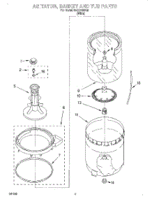 03 - Agitator, Basket And Tub parts for Roper Washer RAS5133EQ0 from AppliancePartsPros.com
