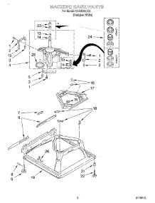 05 - Machine Base parts for Roper Washer RAX4232JQ0 from AppliancePartsPros.com