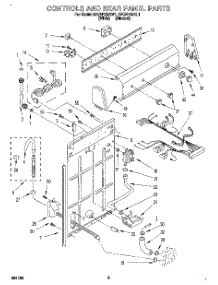 02 - Controls And Rear Panel parts for Roper Washer RAB4132AW1 from AppliancePartsPros.com