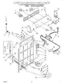 02 - Controls And Rear Panel parts for Roper Washer RAS8245EQ0 from AppliancePartsPros.com