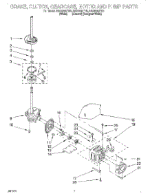 04 - Brake, Clutch, Gearcase, Motor And Pump parts for Roper Washer RAS8245EQ0 from AppliancePartsPros.com