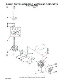 04 - Brake, Clutch, Gearcase, Motor And Pump Parts parts for Roper Washer RTW4305VQ2 from AppliancePartsPros.com