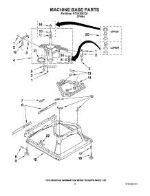 05 - Machine Base Parts parts for Roper Washer RTW4305XQ0 from AppliancePartsPros.com