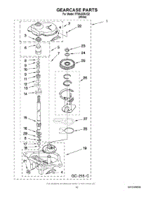 08 - Gearcase Parts parts for Roper Washer RTW4305VQ2 from AppliancePartsPros.com