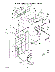 02 - Controls And Rear Panel Parts parts for Roper Washer RTW4440VQ2 from AppliancePartsPros.com