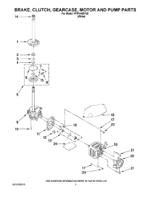 04 - Brake, Clutch, Gearcase, Motor And Pump Parts parts for Roper Washer RTW4440VQ2 from AppliancePartsPros.com