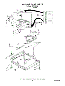05 - Machine Base Parts parts for Roper Washer RTW4440VQ2 from AppliancePartsPros.com