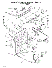 02 - Controls And Rear Panel Parts parts for Roper Washer RTW4200SQ0 from AppliancePartsPros.com