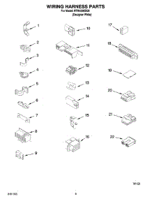 06 - Wiring Harness Parts parts for Roper Washer RTW4300SQ0 from AppliancePartsPros.com