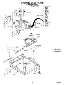05 - Machine Base Parts parts for Roper Washer RAX4232RQ1 from AppliancePartsPros.com