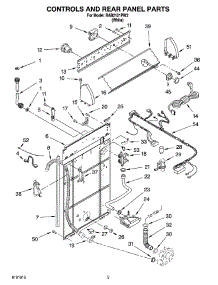 02 - Control And Rear Panel Parts parts for Roper Washer RAB2121PW3 from AppliancePartsPros.com