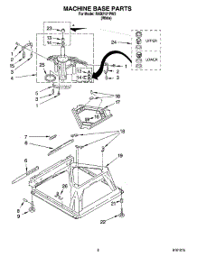 05 - Machine Base Parts parts for Roper Washer RAB2121PW3 from AppliancePartsPros.com