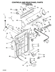 02 - Controls And Rear Panel Parts parts for Roper Washer RAS8333RQ1 from AppliancePartsPros.com