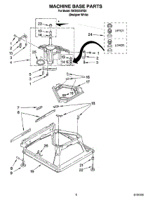 05 - Machine Base Parts parts for Roper Washer RAS6233RQ0 from AppliancePartsPros.com
