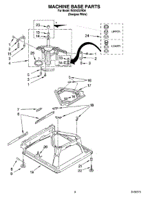 05 - Machine Base Parts parts for Roper Washer RAX4232RQ4 from AppliancePartsPros.com