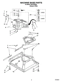 05 - Machine Base Parts parts for Roper Washer RAX4232RQ3 from AppliancePartsPros.com