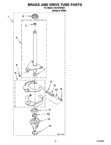 08 - Brake And Drive Tube Parts parts for Roper Washer RAX4232RQ3 from AppliancePartsPros.com