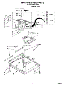 05 - Machine Base Parts parts for Roper Washer RAS7133RQ3 from AppliancePartsPros.com