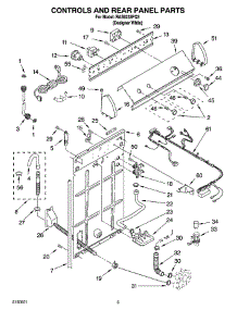 02 - Controls And Rear Panel Parts parts for Roper Washer RAS6233PQ3 from AppliancePartsPros.com