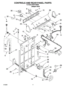 02 - Controls And Rear Panel Parts parts for Roper Washer RAS7133RQ0 from AppliancePartsPros.com