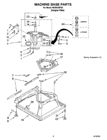 05 - Machine Base Parts parts for Roper Washer RAS6233PQ3 from AppliancePartsPros.com