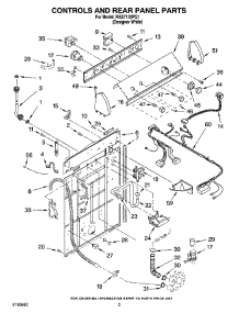 02 - Controls And Rear Panel Parts parts for Roper Washer RAS7133PQ1 from AppliancePartsPros.com
