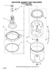 03 - Agitator, Basket And Tub Parts parts for Roper Washer RAS7133PQ1 from AppliancePartsPros.com