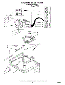 05 - Machine Base Parts parts for Roper Washer RAS7133PQ1 from AppliancePartsPros.com