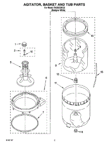 03 - Agitator, Basket And Tub Parts parts for Roper Washer RAS6233KQ2 from AppliancePartsPros.com