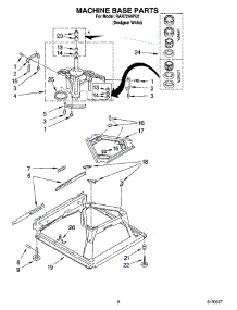 05 - Machine Base Parts parts for Roper Washer RAX7244PQ1 from AppliancePartsPros.com