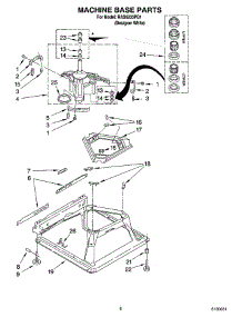 05 - Machine Base Parts parts for Roper Washer RAS6233PQ1 from AppliancePartsPros.com