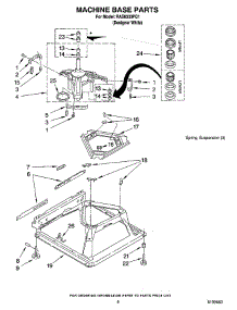 05 - Machine Base Parts parts for Roper Washer RAS8333PQ1 from AppliancePartsPros.com