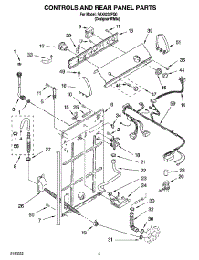 02 - Control And Rear Panel Parts parts for Roper Washer RAX4232PQ0 from AppliancePartsPros.com