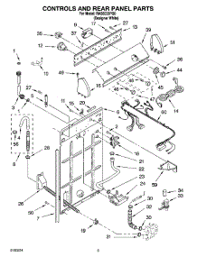 02 - Controls And Rear Panel Parts parts for Roper Washer RAS8333PQ0 from AppliancePartsPros.com