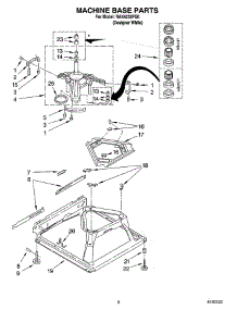 05 - Machine Base Parts parts for Roper Washer RAX4232PQ0 from AppliancePartsPros.com