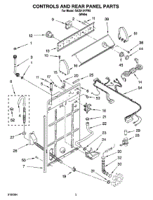02 - Control And Rear Panel Parts parts for Roper Washer RAB2121PW0 from AppliancePartsPros.com
