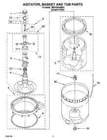 03 - Agitator, Basket And Tub Parts parts for Roper Washer 7MRAS8244MQ1 from AppliancePartsPros.com