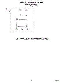 10 - Miscellaneous Parts Optional Parts (Not Included) parts for Roper Washer RAS8244KQ1 from AppliancePartsPros.com