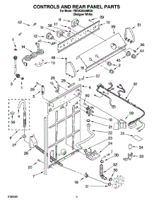 02 - Controls And Rear Panel Parts parts for Roper Washer 7MRAS8244MQ0 from AppliancePartsPros.com
