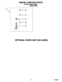 10 - Miscellaneous Parts - Optional Parts (Not Included) parts for Roper Washer 7MRAX5103MQ0 from AppliancePartsPros.com