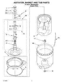 03 - Agitator, Basket And Tub Parts parts for Roper Washer 7MRAS6233KQ4 from AppliancePartsPros.com