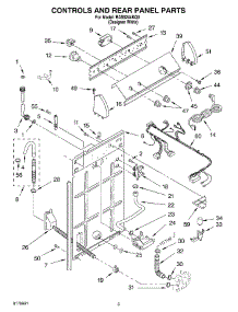 02 - Controls And Rear Panel parts for Roper Washer RAS8244KQ0 from AppliancePartsPros.com